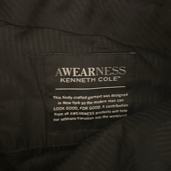 Kenneth Cole Awearness Chillflex Slim Fit Suit Separates Pants - Navy Blue - 32 - Picture 6 of 10